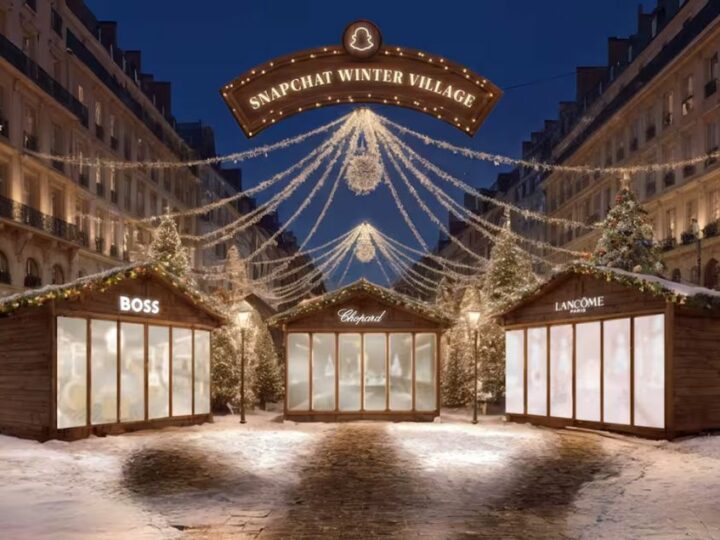 Snapchat imagine un marché de Noël en réalité virtuelle avec Chopard, Lancôme et BOSS