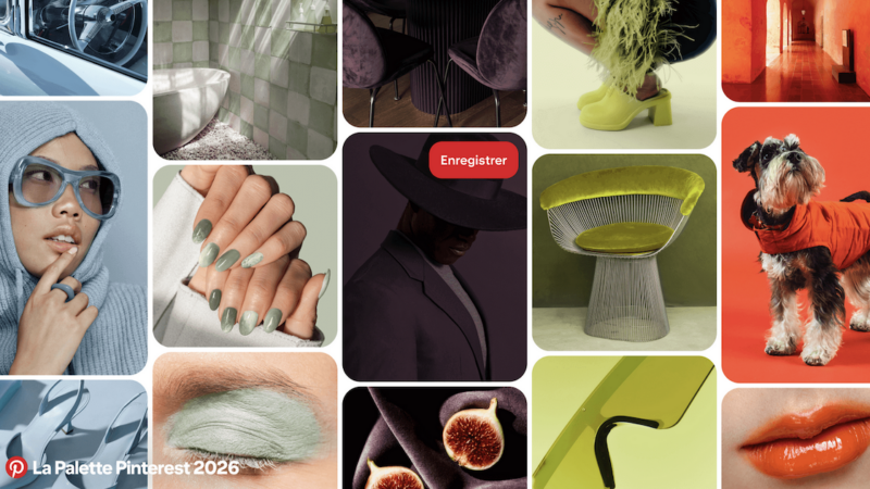 Découvrez les 5 couleurs phares de 2026 selon Pinterest