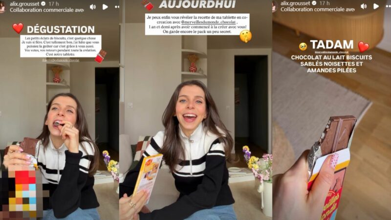 Alix Grousset dévoile sa tablette de chocolat co-créée avec Merveilles du Monde