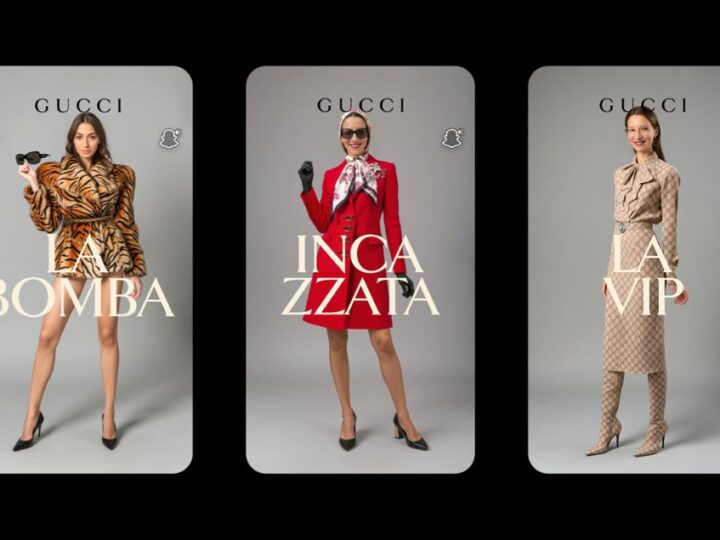 Snapchat imagine des Sponsored AI Lens avec Gucci, pour la première fois