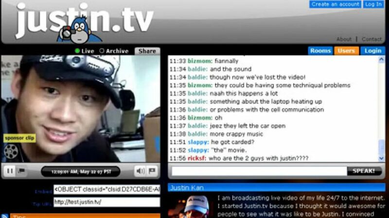 L&rsquo;histoire de Justin TV, la plateforme de streaming en direct qui a lancé Twitch
