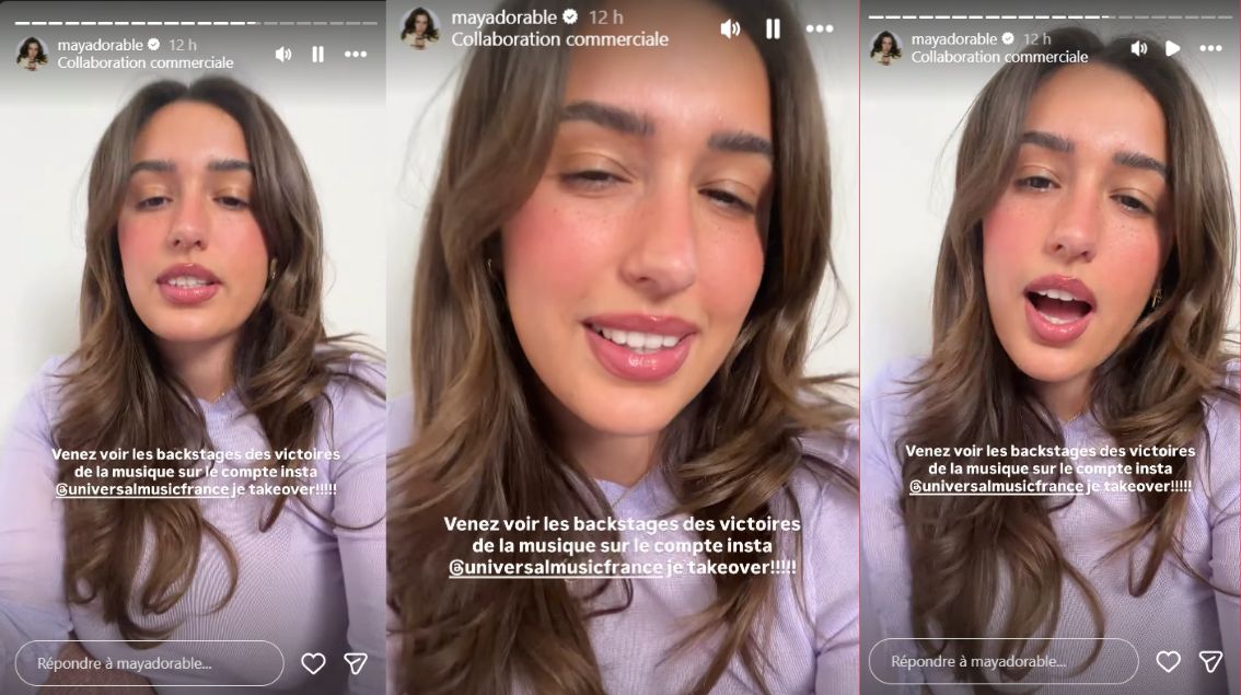 Pour les Victoires de la musique, Mayadorable prend le contrôle du compte Instagram d&rsquo;Universal Music France