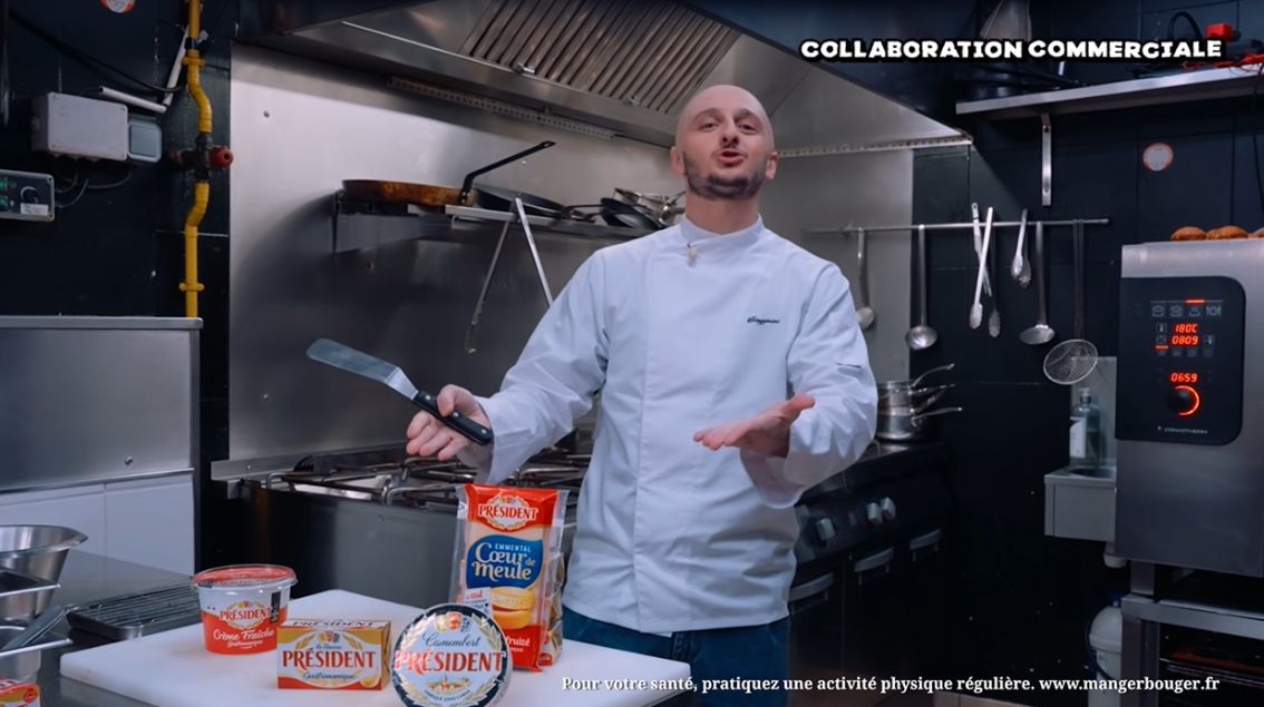 Comment Maxime Biaggi a intégré la marque Président dans son dernier concept sur YouTube