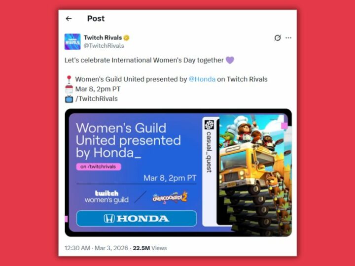 Twitch célèbre la Journée internationale des droits de la femme sur un jeu de cuisine, et ça fait polémique