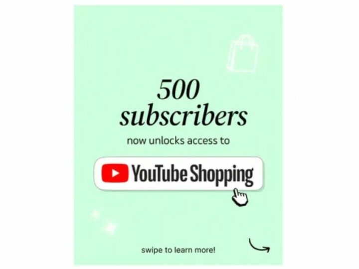 YouTube Shopping devient accessible à davantage de créateurs