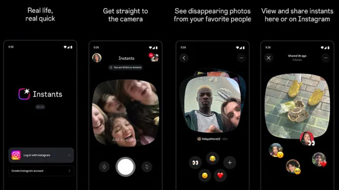 Instagram dévoile « Instants », une application de contenus éphémères