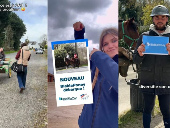BlaBlaCar s&rsquo;associe à des créateurs de contenu équestres pour sa blague du 1er avril