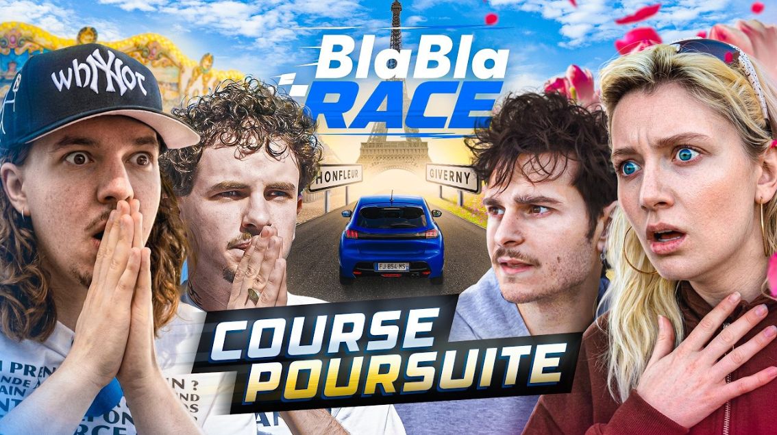BlaBlaCar lance son propre concept avec des influenceurs sur YouTube