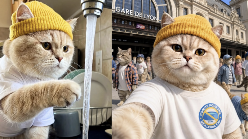 Bandit Paris imagine un chat généré par IA baptisé “Juste Deleau” sur Instagram