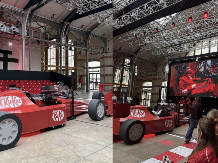 KitKat imagine une soirée avec une centaine d&rsquo;influenceurs pour annoncer son partenariat avec Formula 1