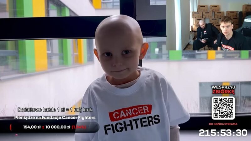 Un streamer polonais réunit 69 millions de dollars de dons pour soutenir les enfants atteints du cancer
