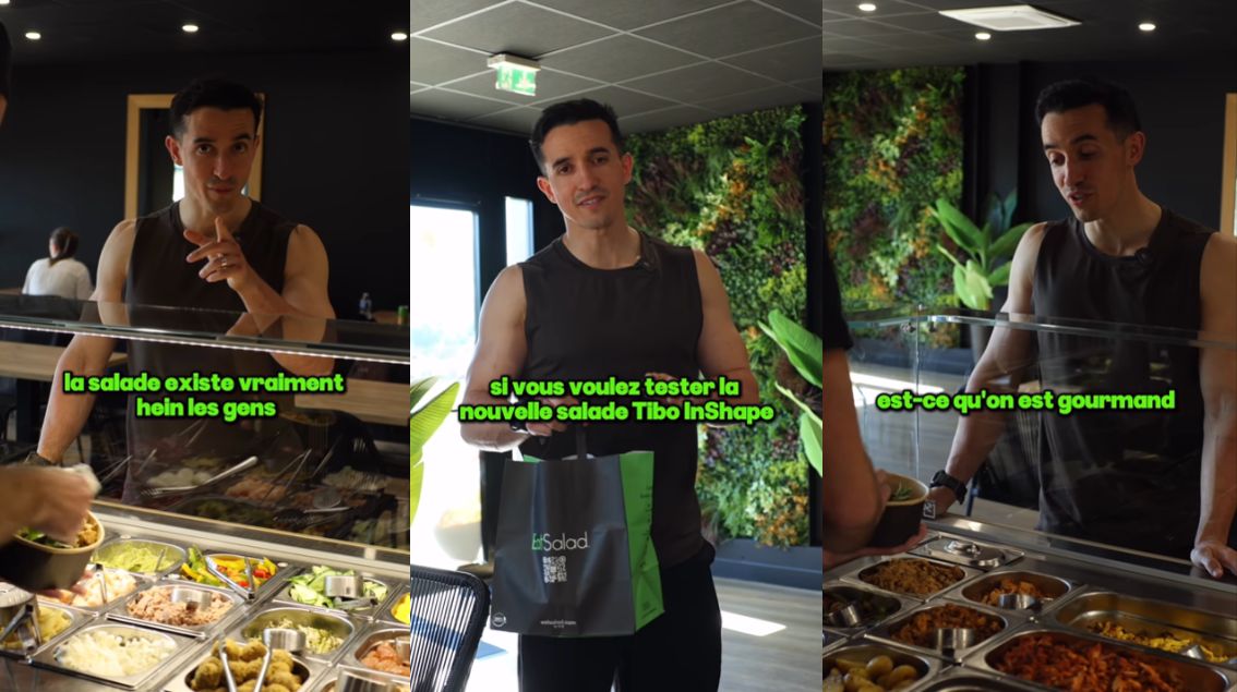 Tibo InShape co-crée sa salade protéinée avec Eat Salad
