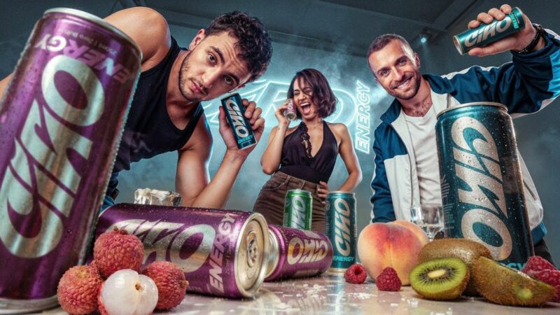 Squeezie, Inoxtag et Léna Situations co-créent une boisson énergisante: Ciao Energy