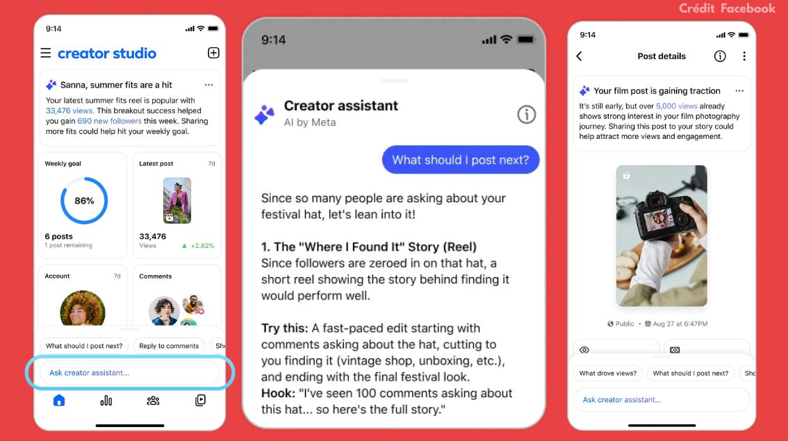 Facebook remet en place le Creator Studio