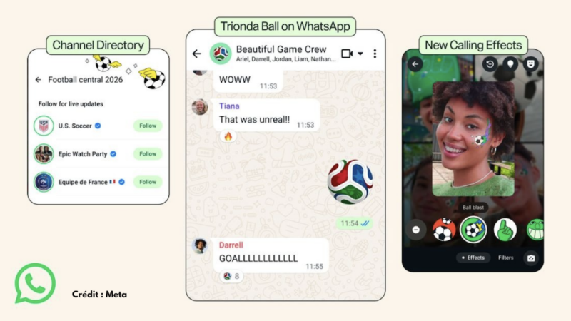 Meta dévoile son dispositif sur ses applications pour la Coupe du Monde 2026