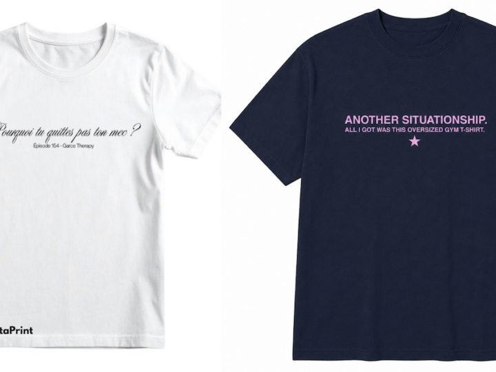 Pour VistaPrint, Amal Tahir imagine une collection capsule à partir de phrases que l&rsquo;on s&rsquo;envoie tous