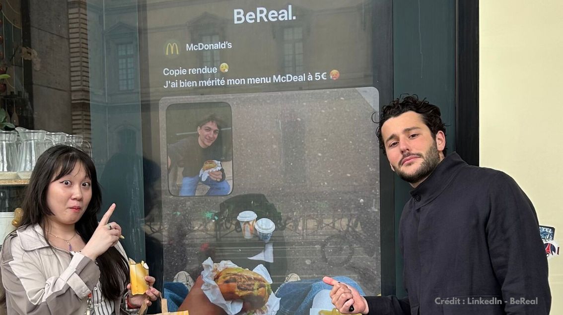 McDonald&rsquo;s inaugure le nouveau format publicitaire de BeReal, « The BeReal Hour »