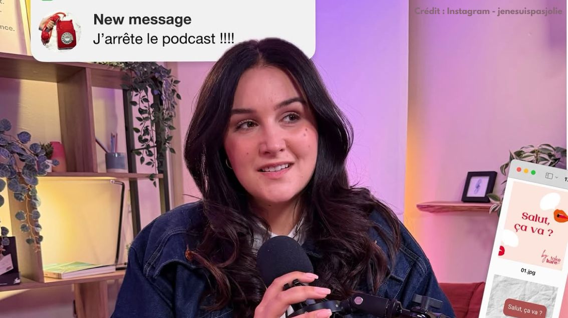 Jenesuispasjolie annonce la fin de son podcast, « Salut ça va? »