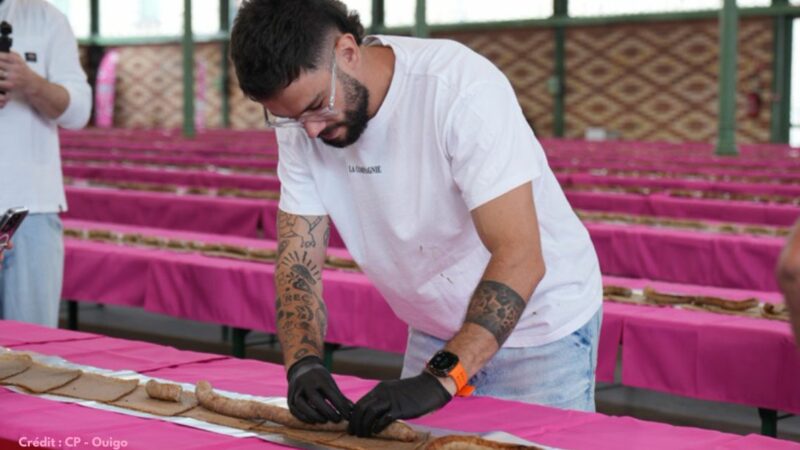 Ouigo s&rsquo;associe à Le Bouseuh pour battre le record du monde de la plus longue galette-saucisse à Rennes