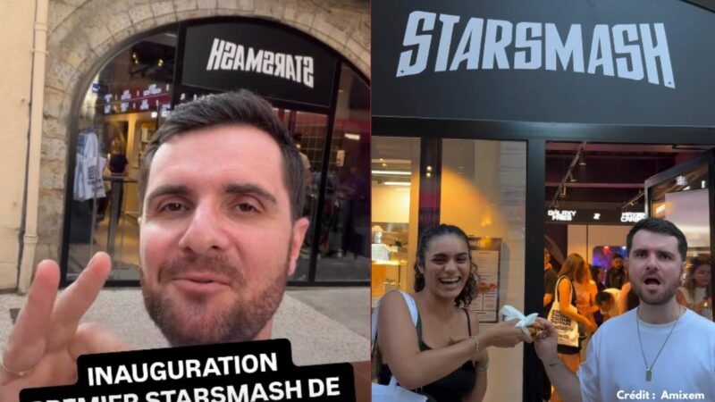 Amixem ouvre son premier restaurant physique Starsmash à Lyon