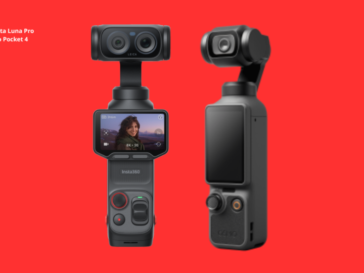 Insta Luna Pro VS DJI Osmo Pocket 4, quelle caméra de vlog privilégier ?