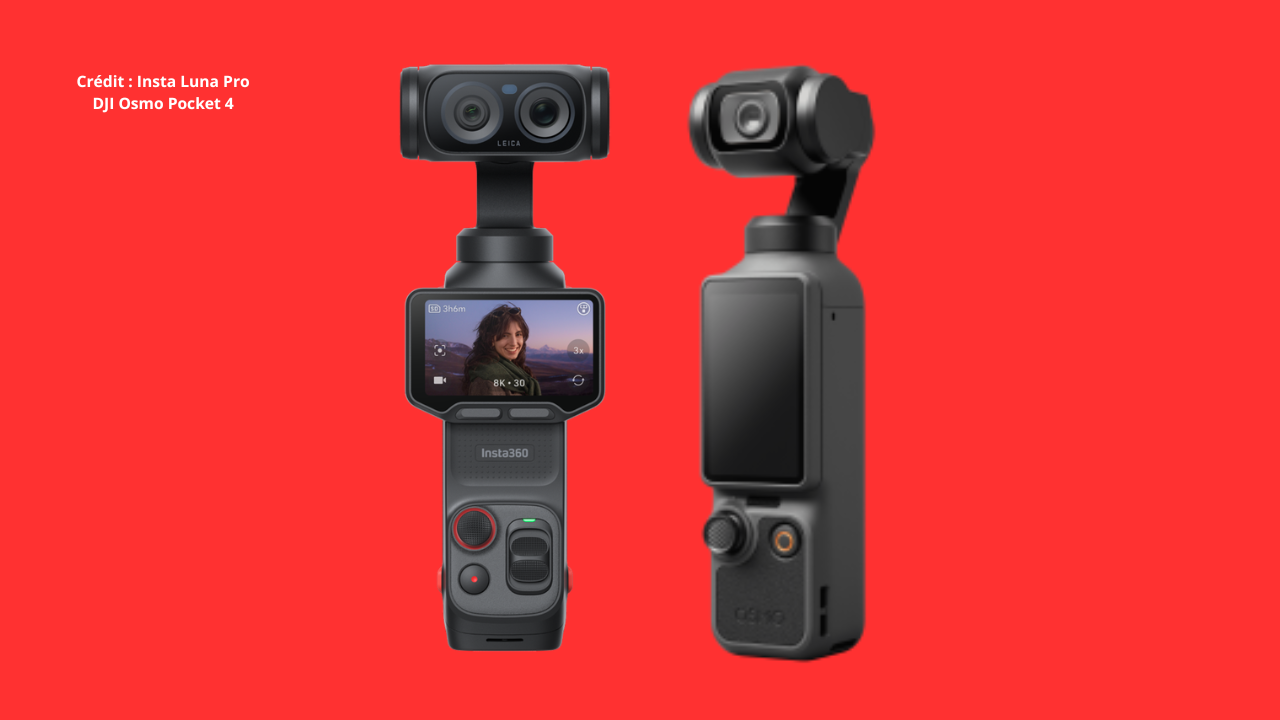 Insta Luna Pro VS DJI Osmo Pocket 4, quelle caméra de vlog privilégier ?