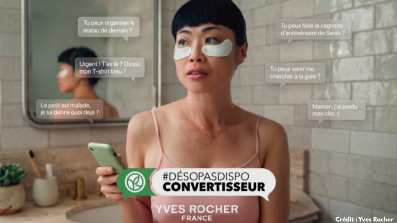 Yves Rocher transforme les messages de charge mentale en moments de bien-être, sur les réseaux sociaux
