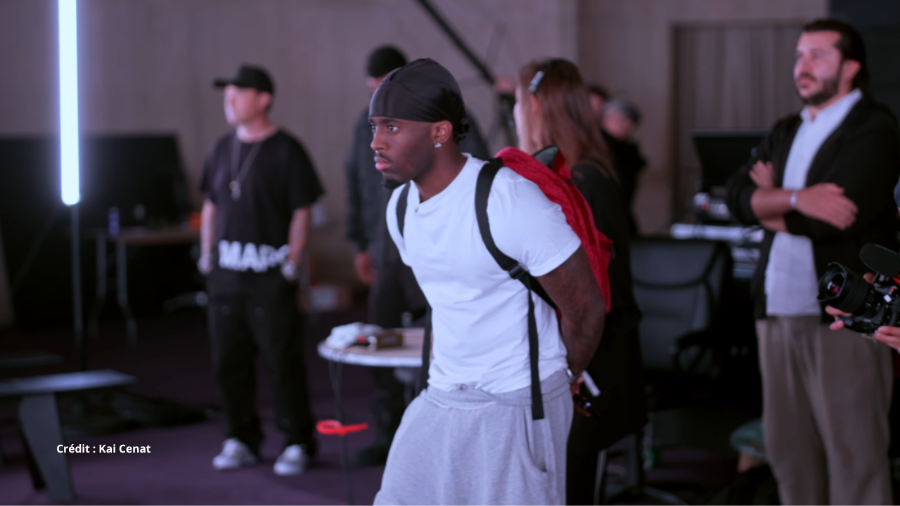 Le streamer Kai Cenat dévoile sa marque Vivet, lors de la Fashion Week de New York