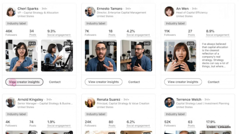 LinkedIn teste de nouveaux filtres en lien avec les créateurs pour optimiser les collaborations avec les marques