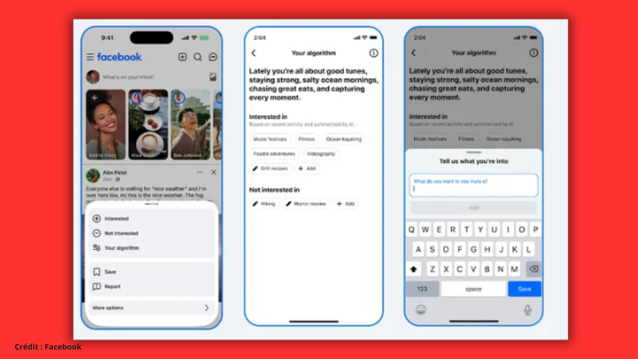 Facebook lance « votre algorithme », un chatbot pour personnaliser son fil d&rsquo;actualité