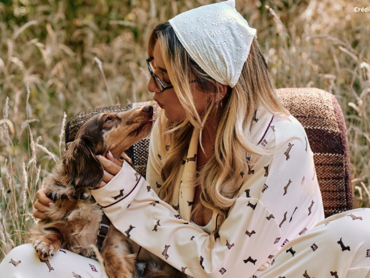 Pour Undiz, Chlosertoyou a pensé une collection de pyjamas matchy-matchy avec son chien