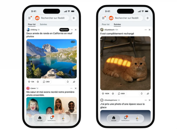 Reddit lance ses fils d&rsquo;actualité « Pour toi » et « Suivies »