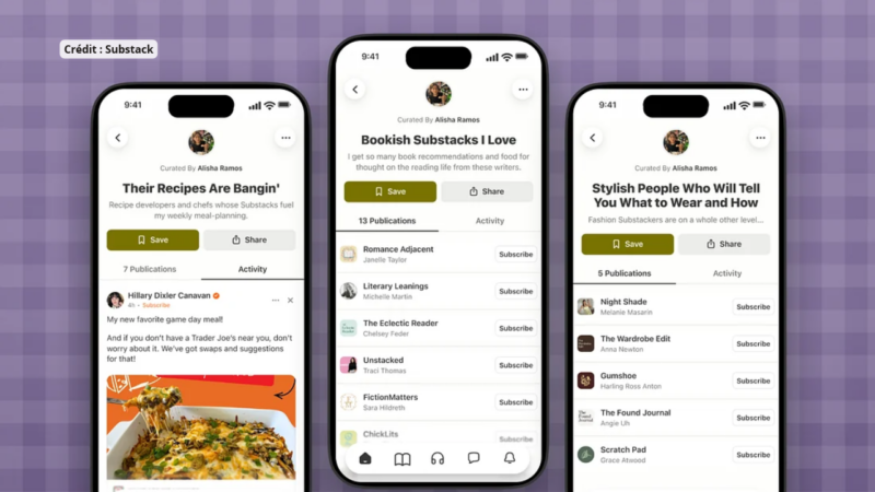 Substack lance les « lists » pour faire de la recommandation un vrai fil d&rsquo;actualité