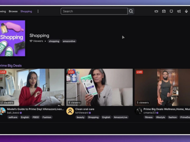 Twitch expérimente le live shopping avec Amazon